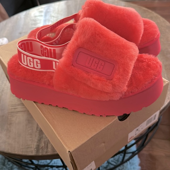 UGG Fluff Slingback Slides - Picture 1 of 6